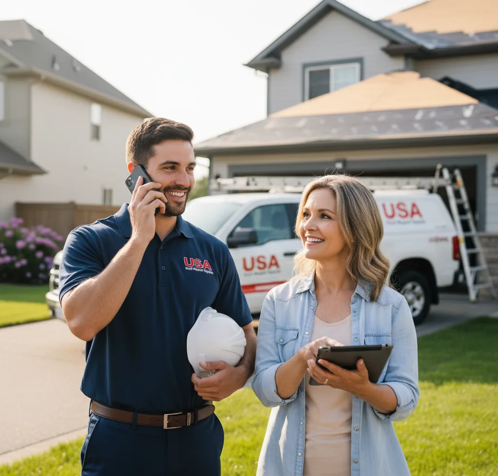 USA Roof Repair Experts customer support in Monona